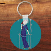 Porte-clés Paris mode 1920s élégante dame (Recto)