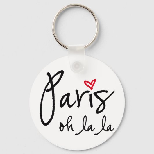 Porte-clés Paris oh la la la (Recto)