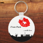 Porte-clés Paris Porte - clé, avec amour (Recto)