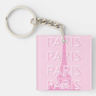 Porte-clés Paris Travel Art, Travel Art, Preppy Art, Rose