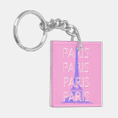 Porte-clés Paris Travel Art, Travel Art, Rose (Devant gauche)