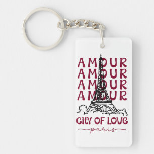 Porte-clés Paris Ville d'Amour – Souvenir de voyage de la Tou