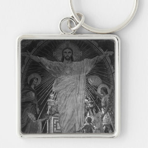 Porte-clés Paris vintage mosaïque principal Cœur Sacré jésus