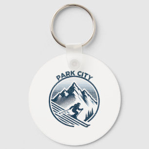Porte-clés Park City Ski Resort Winter Skiing Utah