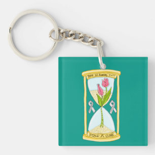 Porte-clés Parkinson's Find a Cure Carré Porte - clé