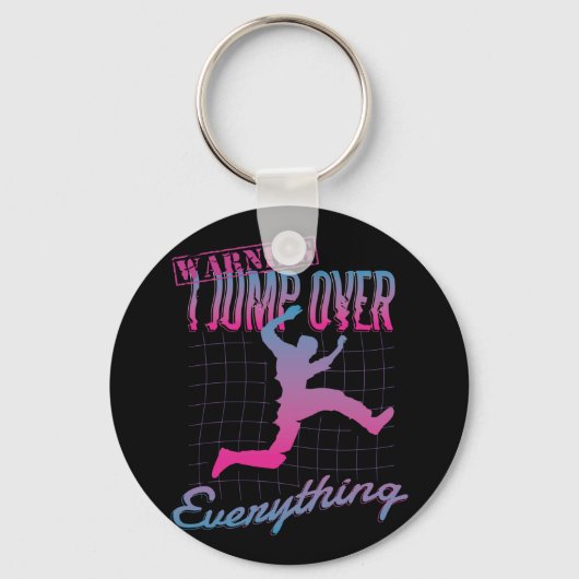 Porte-clés Parkour Jump Man Design (Recto)