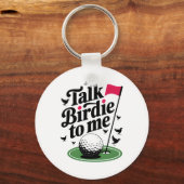 Porte-clés Parle Birdie à moi Funny golf pun (Verso)