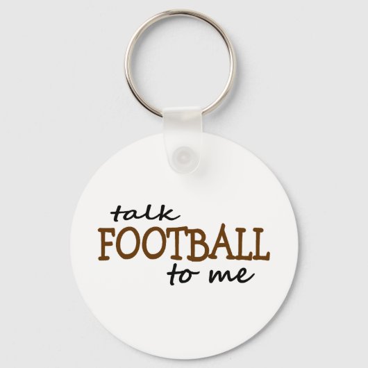 Porte-clés Parle De Football À Moi (Recto)
