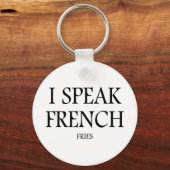 Porte-clés Parler Français Fries (Recto)