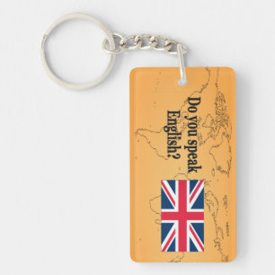 Porte-clés Parles-tu anglais ? en anglais. Indicateur