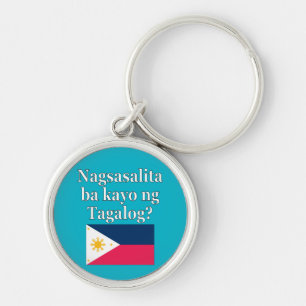 Porte-clés Parlez-vous le tagalog ? en tagalog. Fanion