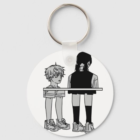 Porte-clés Parmi nous Denji & Asa (Recto)