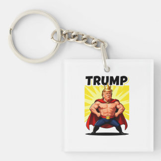 Porte-clés Parodic Superhero Trump Caricature
