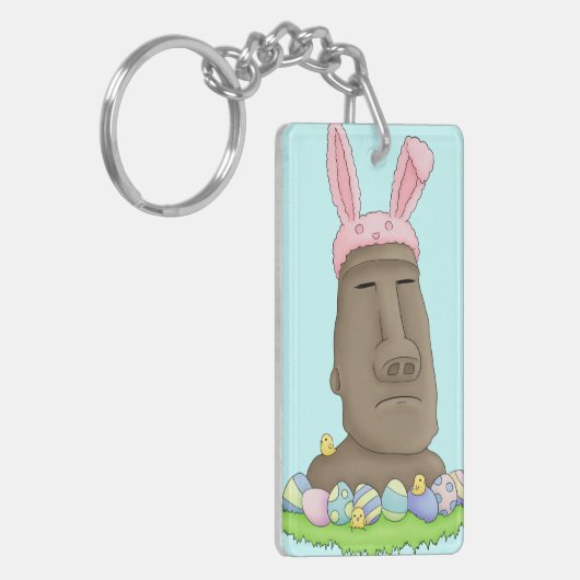 Porte-clés Parodie de lapin d'île de Pâques (Devant gauche)