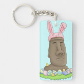 Porte-clés Parodie de lapin d'île de Pâques (Devant)