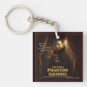 Porte-clés Parodie de l'Opéra Fantôme Écureuil