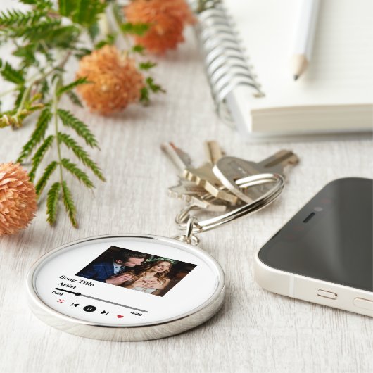 Porte-clés Paroles Personnalisées De Chanson Photo Pour Le Co (Côté)