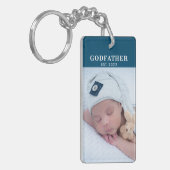 Porte-clés Parrain| Année de création de la photo (Devant gauche)