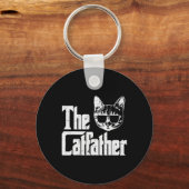 Porte-clés Parrain de chat Papa de chat drôle journée des pèr (Recto)