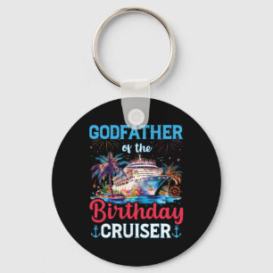 Porte-clés Parrain du Funny Cruise d'anniversaire Cruiser Bir