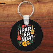 Porte-clés "¡parranda !" Tradition musicale portoricaine (Recto)