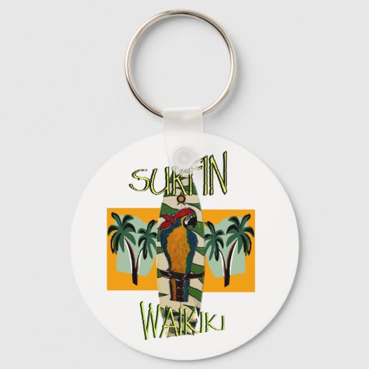 PORTE-CLÉS PARROT DE SURFER (Recto)