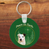 Porte-clés Parson Russell Terrier Paix (Verso)
