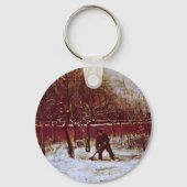 Porte-clés Parsonage Garden à Nuenen par Vincent van Gogh (Recto)