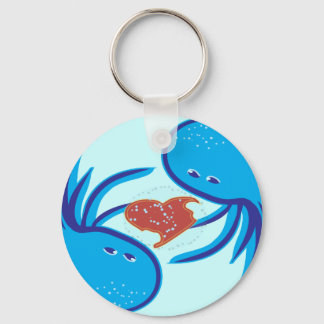 Porte-clés partage de bulle d'amour de méduse porte - clé