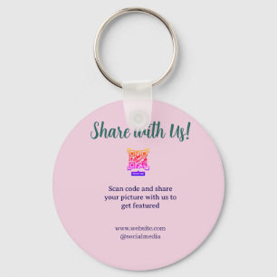 Porte-clés Partagez votre photo scannez le code QR ajoutez un