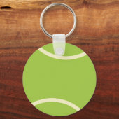 Porte-clés Parti de balle de tennis vert moderne (Verso)