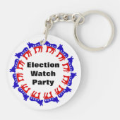 Porte-clés Parti démocrate de surveillance des élections (Dos)