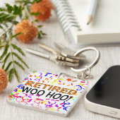 Porte-clés Parti Woo Hoo Confetti à la retraite (Devant Droit)