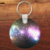 Porte-clés Particules Abstraites multicolores (Recto)