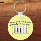 Porte-clés Partie Anglais Setter Part Fence-Jumper (Recto)