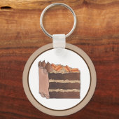 Porte-clés Partie de gâteau au chocolat allemand Pièce de fêt (Recto)