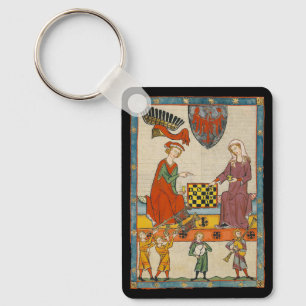 Porte-clés Partie d'échecs Codex Manesse XIVe siècle