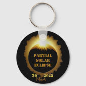 Porte-clés Partiel Solaire Eclipse Event 2025 Viewing Party (Recto)