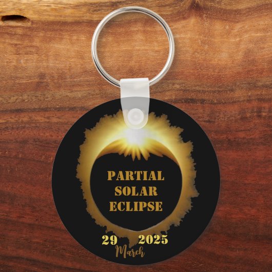 Porte-clés Partiel Solaire Eclipse Event 2025 Viewing Party (Recto)