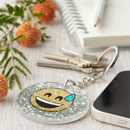 Porte-clés *~* Parties scintillant Argent AP41 (Devant Droit)