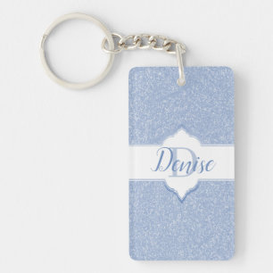Porte-clés Parties scintillant bleu ciel Porte - clé Monogram