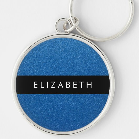 Porte-clés Parties scintillant bleue, Arrière - plan Parties  (Devant)