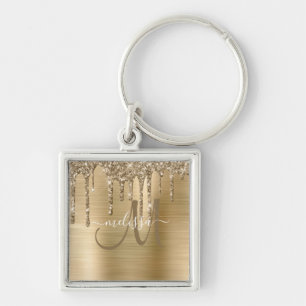 Porte-clés Parties scintillant Chic Gold Driving broyé Mono