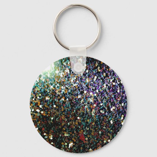 Porte-clés Parties scintillant comète et étoiles (Recto)