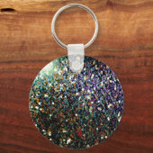Porte-clés Parties scintillant comète et étoiles (Recto)