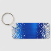 Porte-clés Parties scintillant d'argent Royal Blue Foil Fancy (Verso)