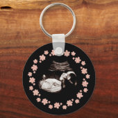 Porte-clés Parties scintillant de bébé grossesse Sonogramme U (Recto)
