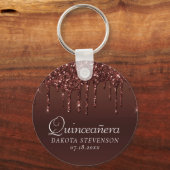 Porte-clés Parties scintillant de la broche à goutte | Terra  (Recto)