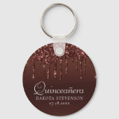 Porte-clés Parties scintillant de la broche à goutte | Terra  (Verso)