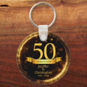 Porte-clés Parties scintillant d'or et de noir Modifier l'ann (Recto)